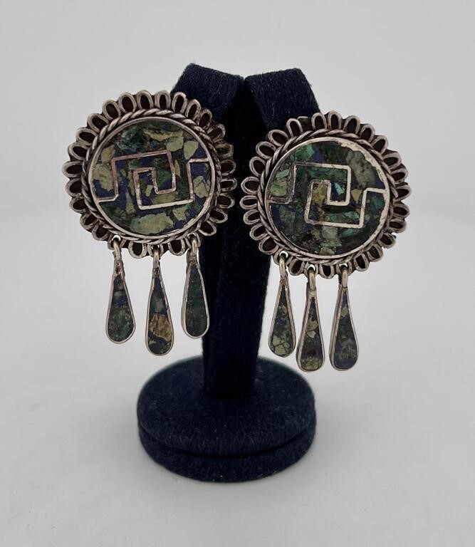 Taxco Mexico Sterling Silver Earrings