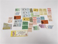 Collection of Concert Ticket Stubs