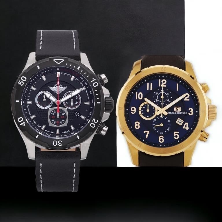 Swiss & Japan Quartz Chronograph Men's Watches