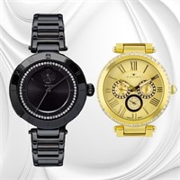 VESTAL & TAVAN Swarovski Crystal Ladies Watches