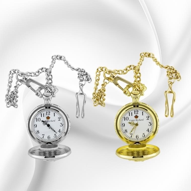Classic Engraved Pocket Watches: Louis Richard &
