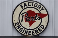 Pontiac Factory Engineered Parts Double Sided Sign