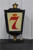 Seagrams Lighted Sign   Plastic