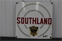 Southland - Ethyl Gasoline Corp 12" Porcelain
