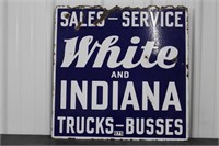 White & Indiana Trucks - Busses Double Sided