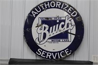 Authorized Buick Service 42" SS Porcelain