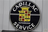 Cadillac Service 42" Double Sided Porcelain