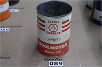 Cities Service Koolmotor Oil - Empty No Top