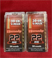 (100)Rds Hornaday .22 Mag