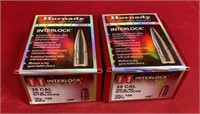 (2) Boxes Hornady .35Cal Bullets