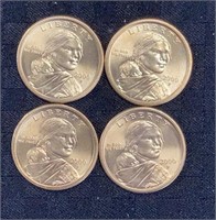 (4) 2000P Sacagawea Dollars