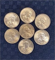 (7) 2000 Sacagawea Dollars