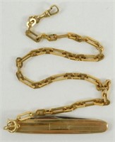 12T Gold Filled Watch Fob with Gold Filled Pocket