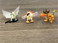 3 little Pokémon figures