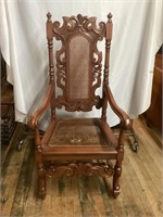 ORNATE WOODEN CHAIR
