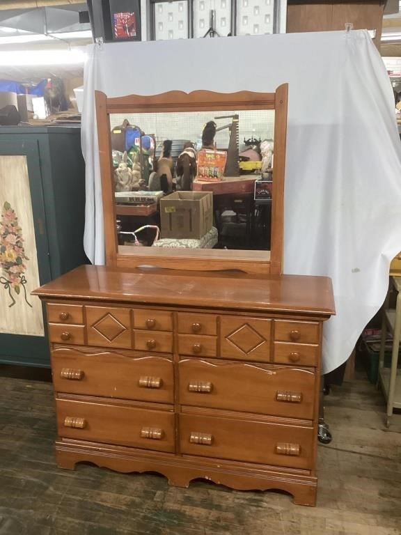 DRESSER WITH MIRROR