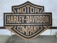 CARDBOARD HARLEY-DAVIDSON COMPANY SIGN