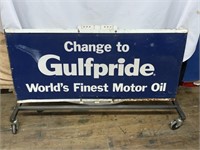 GULFPRIDE MOTOR OIL METAL SIGN