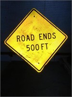 ROAD ENDS SIGN