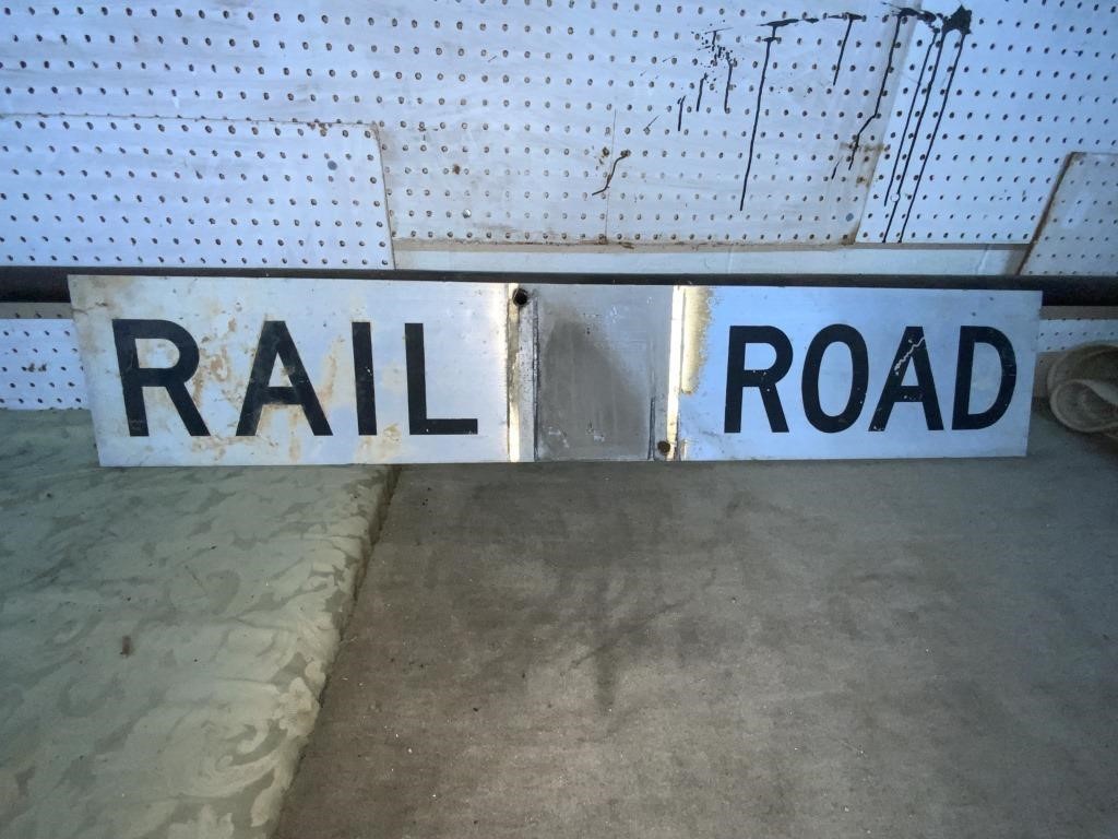 RAIL ROAD METAL SIGN