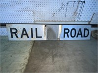 RAIL ROAD METAL SIGN