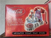 Vintage Coca Cola polar bear phone