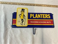 PLASTIC PLANTERS PEANUT SIGN DOUBLE SIDED