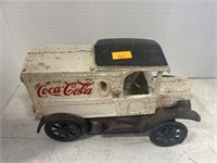 Vintage cast iron Coca-Cola car