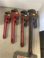 Vintage pipe wrenches