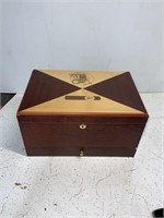 WOODEN CIGAR HUMIDOR WITH DRAWER