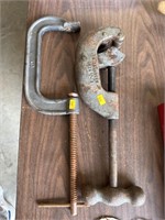 C clamp and pipe cutter