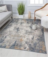 Rugs America  Area Rug, 2'6" x 4', Stonework Grey