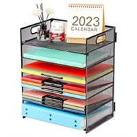 $30  6 Tier Mesh File Organization with Handle Pap