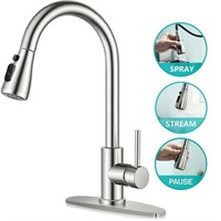 $70  PHANCIR Kitchen Faucet with Pull Down Sprayer