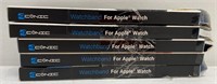 5 PCS, ASSORTED, ACONIC WATCHBAND FOR APPLE WATCH