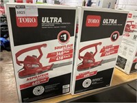 1 LOT (2) TORO ULTRA ELECTRIC BLOWER/VACUUM/