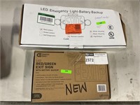 1 LOT ( 2 ) LED EMERGENCY LIGHT / COMMERCIAL