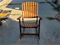 Foldable Wood Rocking Chair