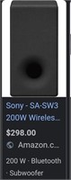 Sony HT-S350 2.1Ch  Wireless Active Subwoofer