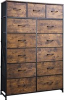 B9864 Dresser with 13 Drawers, SteelFrame, WoodTop