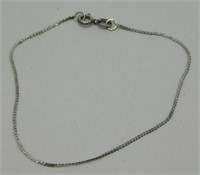Sterling Silver Serpentine Bracelet - .68 grams,