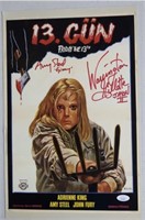 FRIDAY THE 13TH POSTER SIGNED BY AMY STEEL