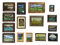 Collection of Miniature Oil Paintings