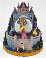 Disney Beauty And The Beast Music Box Snow Globe