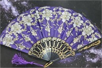 Purple Chinese Ceremonial Dance Fan