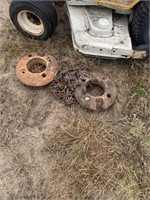 Wheel weights for sears lawn mower and tire chains