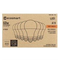 R2739  EcoSmart 60W LED Bulb 8-Pack