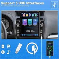 9.5 Inch Vertical Touch Screen Double Din Car