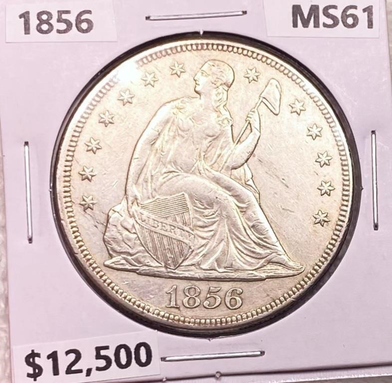 1856 Seated Liberty Dollar UNCIRCULATED