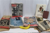 Ephemera 40's-70's Newspapers, Life, Yank, Kipling